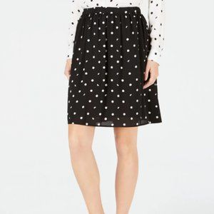NWT Maison Jules Polka Dot Skirt